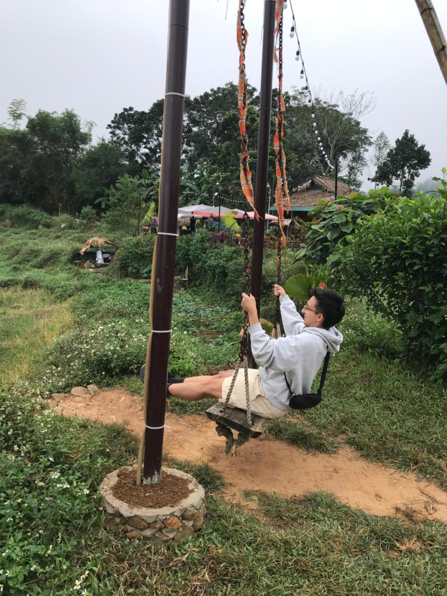 Oh Pu Luong Homestay Huong Ba Thuoc المظهر الخارجي الصورة